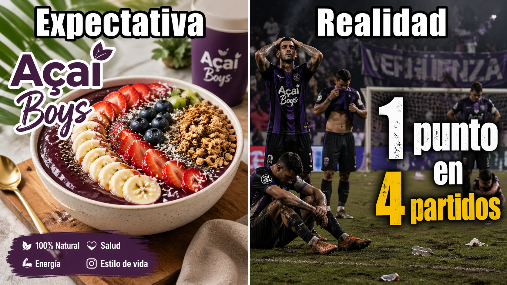 Açai Boys: mucho bowl, mucho bíceps… y muy pocos puntos