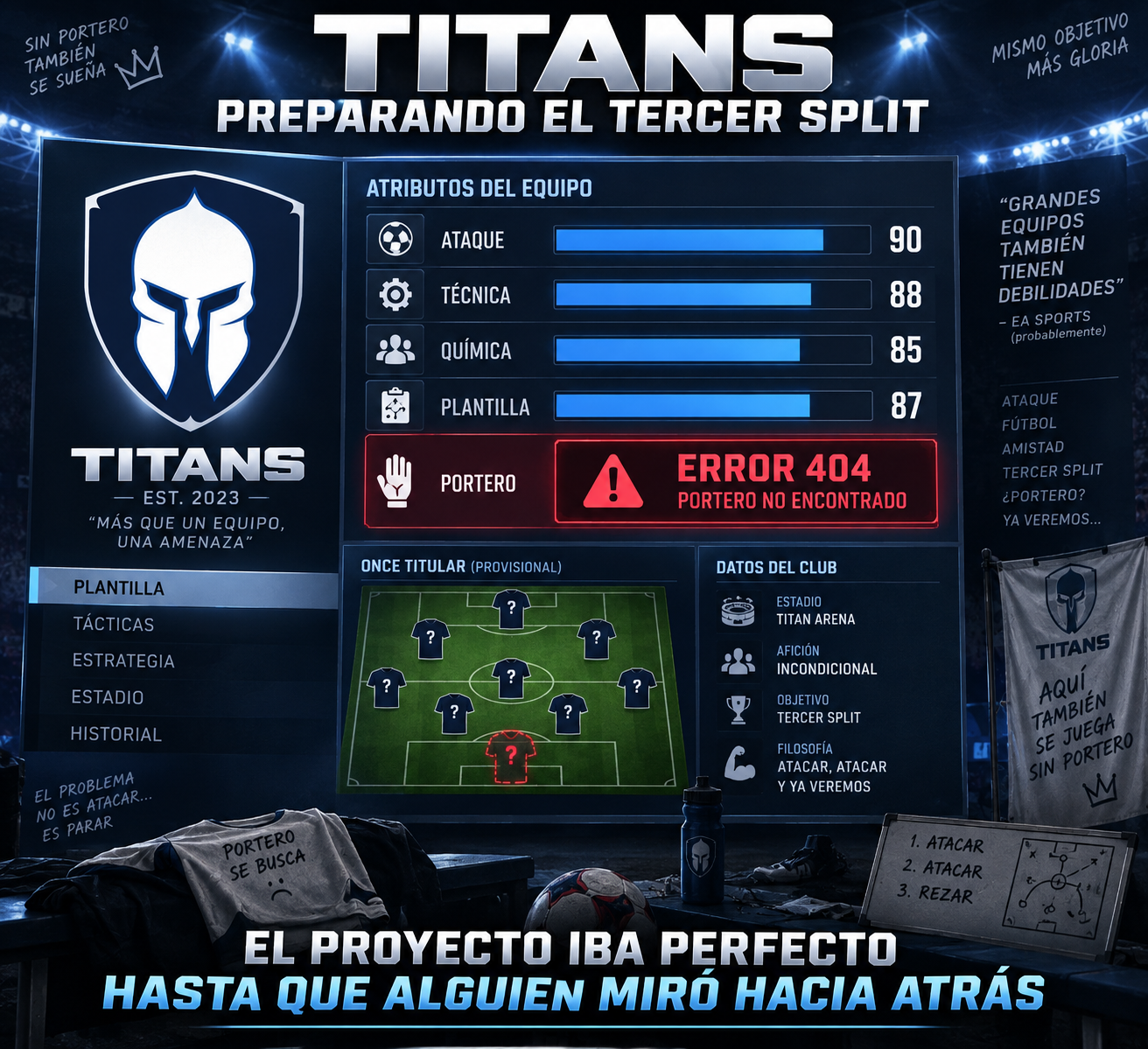 Titans: se montaron el equipo por libre, esquivaron la subasta… y se dejaron al portero
