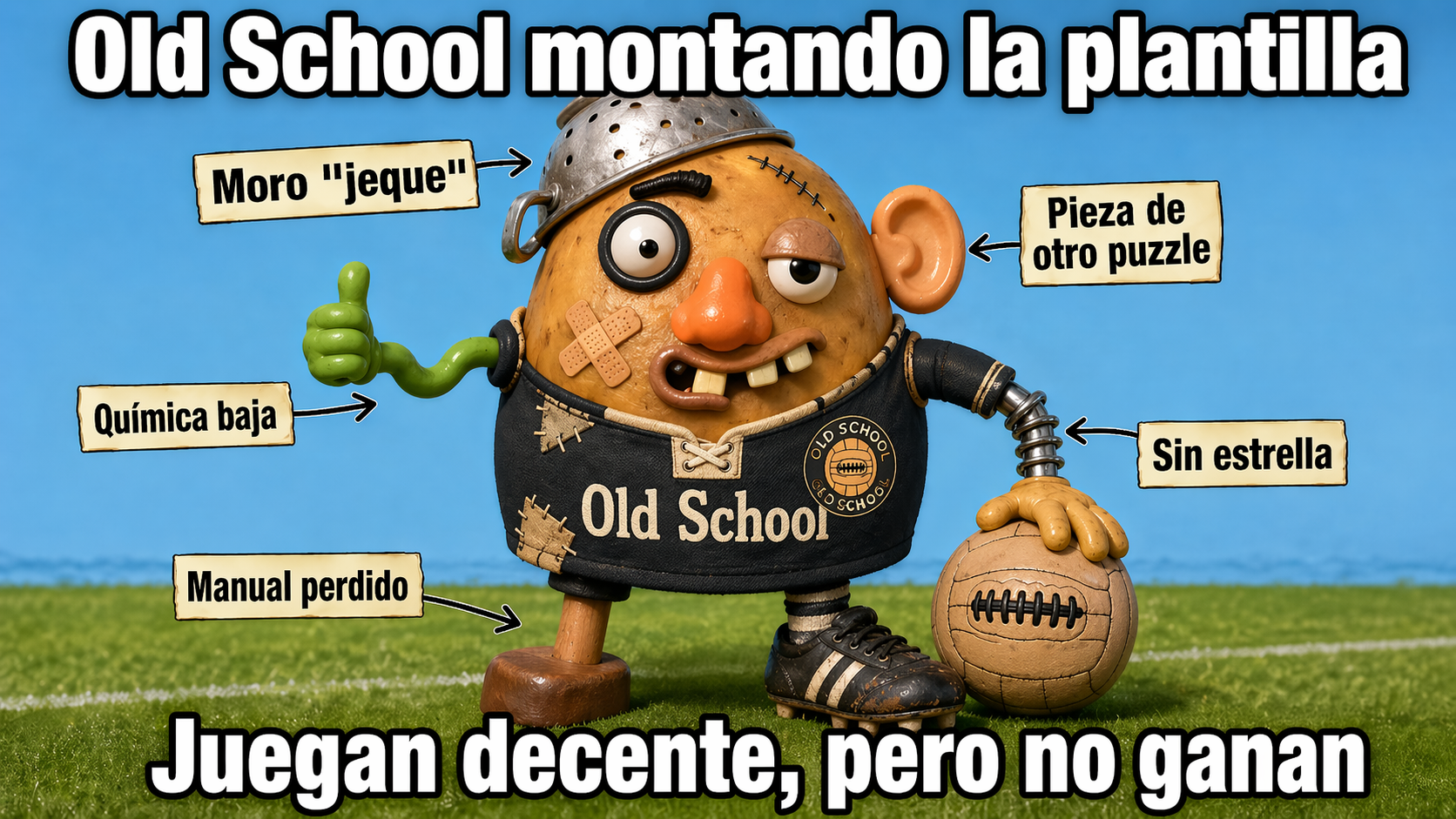 Old School: el jeque montó un Mister Potato y le llamó vieja escuela
