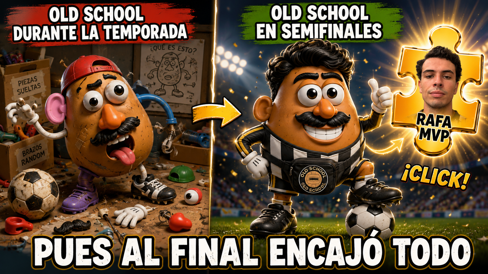 Old School deja de ser Mr. Potato: 10-8 a Bodo Dream y el puzzle ya está en la final