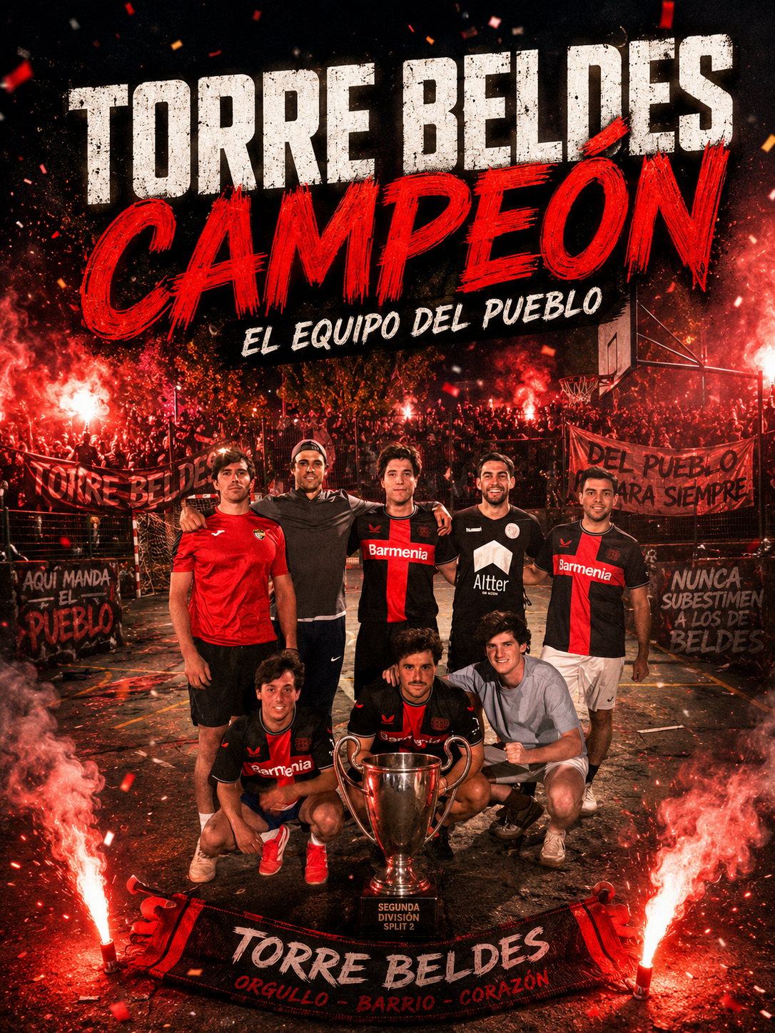 Torre Beldes toca el cielo: 5-4 a Old School y el pueblo ya tiene su split